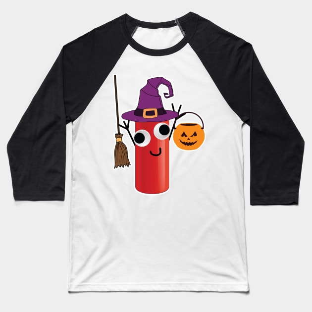 Ketchup Derpy Witch Baseball T-Shirt by KetchupSoup